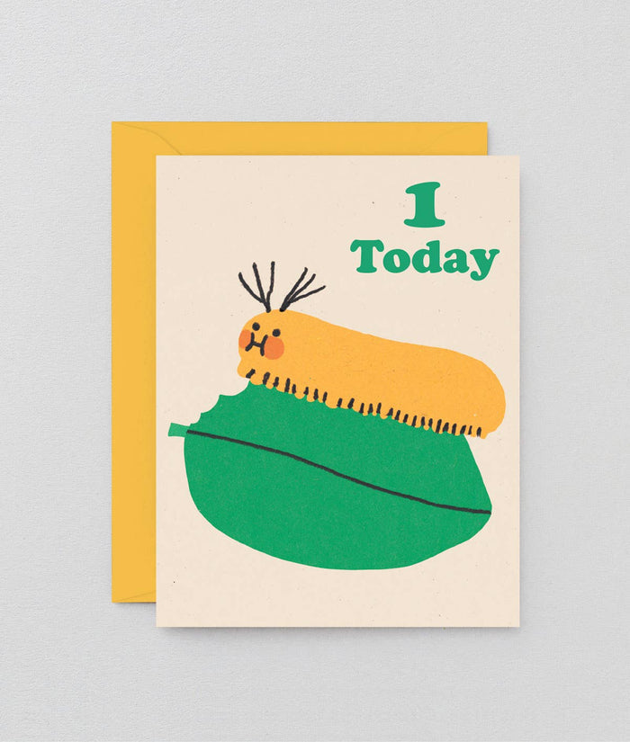 1 Today Kids 1st Birthday Greeting Card - bubblegum market
