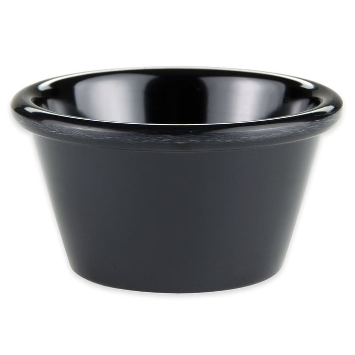 3 oz Melamine Ramekin, Black, Dozen