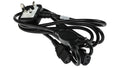 3M IEC Mains Cable with 13A UK Plug for use with ConMed Hyfrecator 2000
