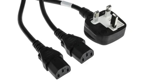 3M IEC Mains Cable with 13A UK Plug for use with ConMed Hyfrecator 2000