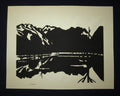 A Huge Orig Japanese Woodblock Print LIMIT# Miyata Saburo Shinshu Nagano Prefecture Twenty Sceneries (21)