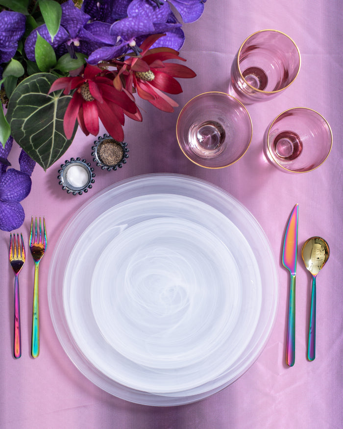 Alabaster Charger Plate | Snow
