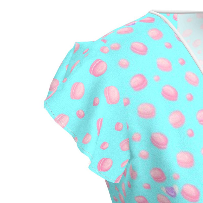 All you need is love and macarons in blue tea Dress