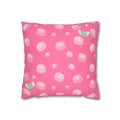 All you need is love and macarons in pink Faux Suede Square Pillowcase