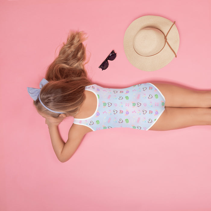 All you need is love and macarons Kids Swimsuit