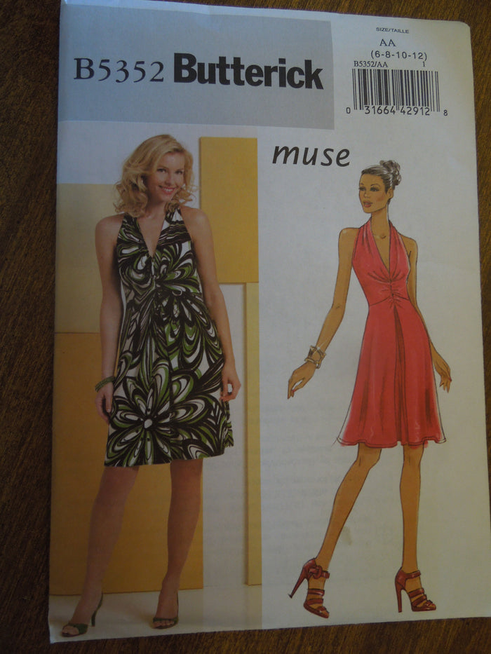 Butterick B5352, Misses Dresses, Pullover UNCUT sewing pattern