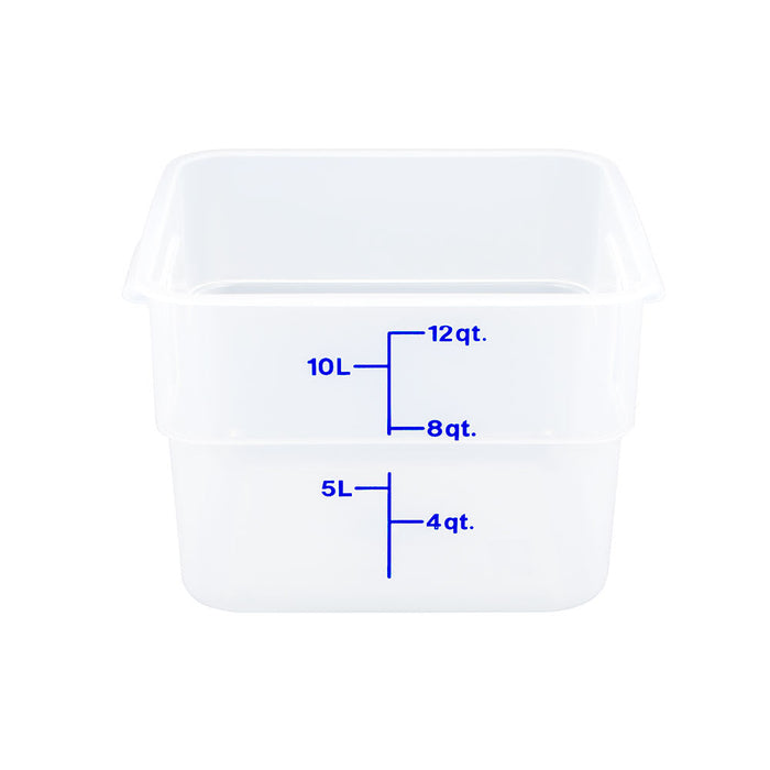 CamSquare® Food Container w/12 qt Capacity, Polypropylene, Translucent