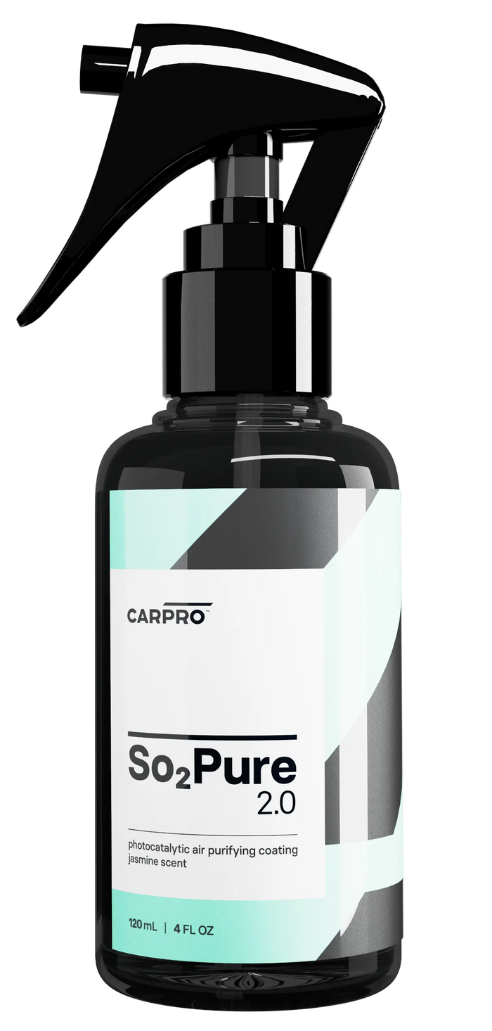 CARPRO So2Pure 2.0 120ml TiO2 odour eliminator coating on white background