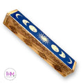 Celestial Phases Wooden Coffin Box 🌙 - Incense Burner
