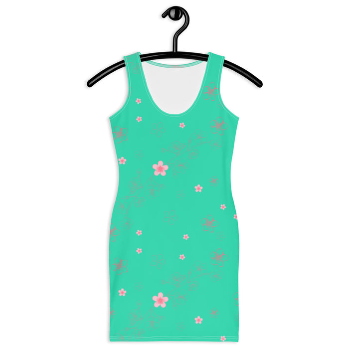 Cherry blossom sea green Dress