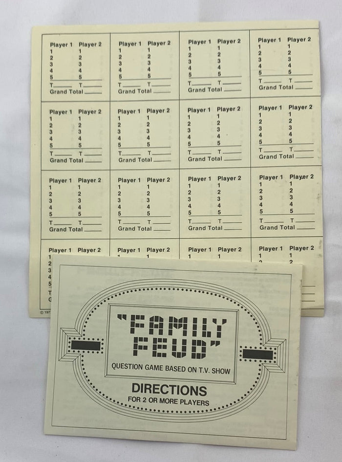 Family Feud 1st Edition Game - 1977 - Milton Bradley - Great Condition