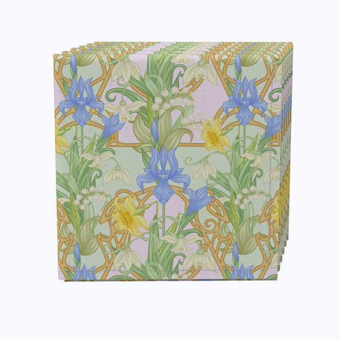 Floral 144 Cotton Napkins