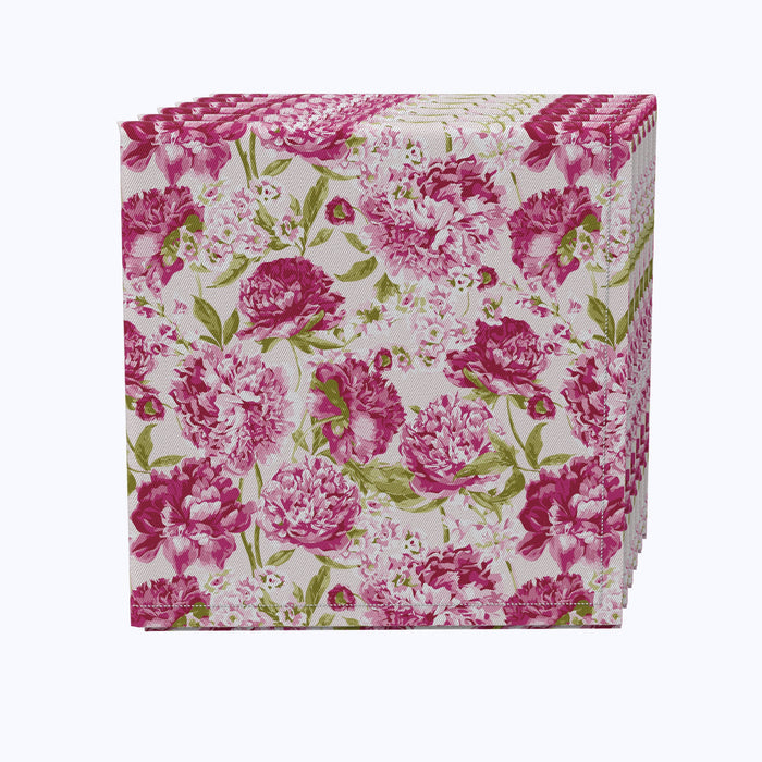 Floral 200 Cotton Napkins