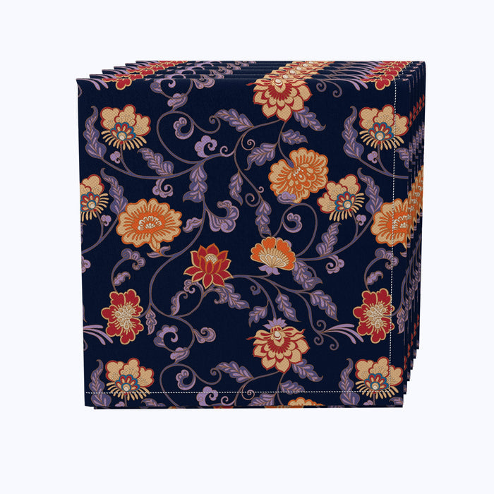 Floral 25 Cotton Napkins
