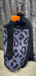Gray Cheetah Water Bottle Holder