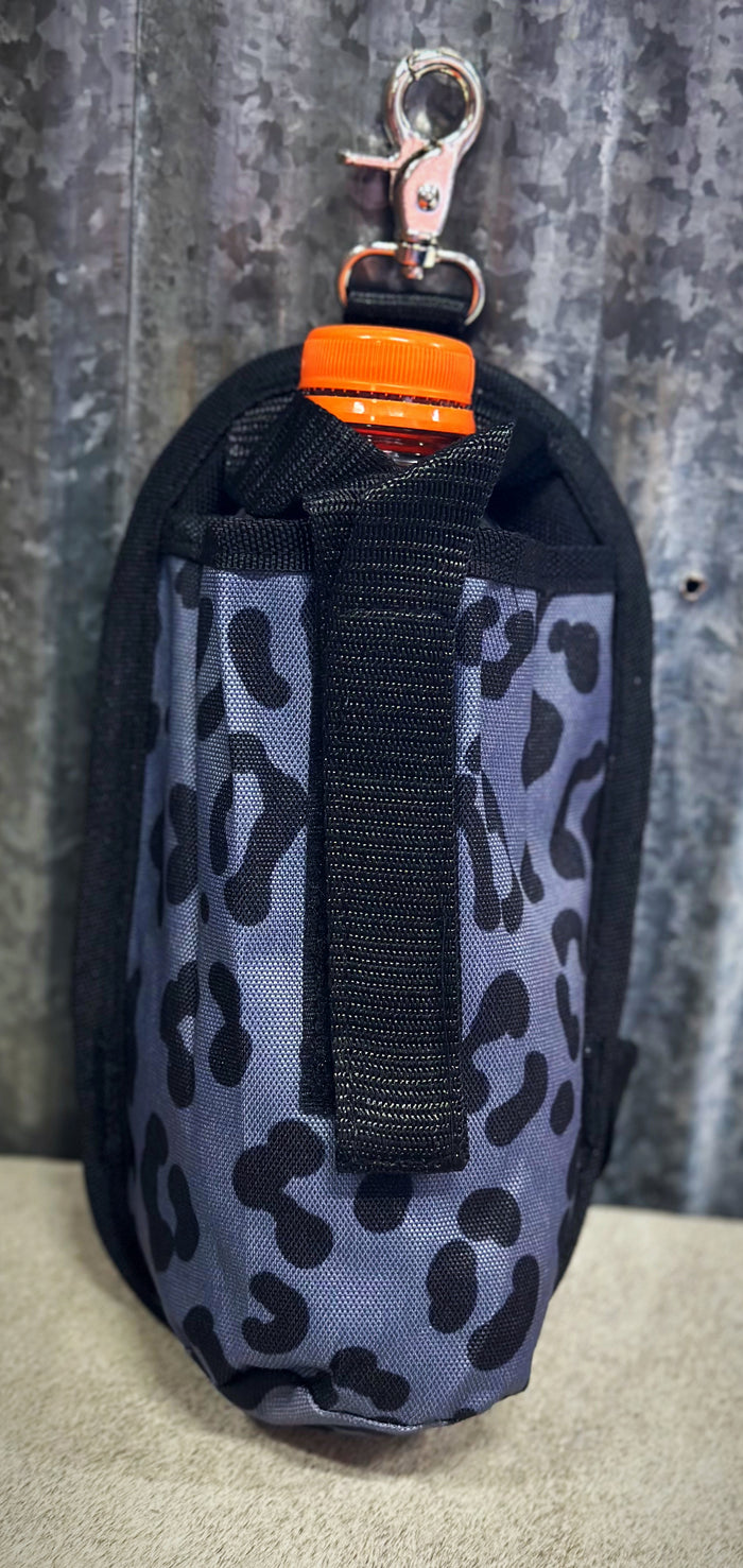 Gray Cheetah Water Bottle Holder