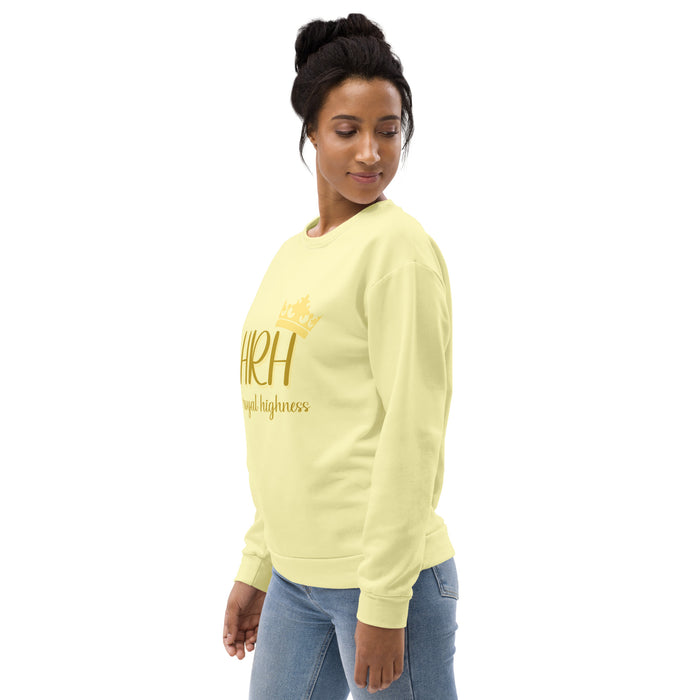 HRH her royal highness in yellow Unisex Sweatshirt