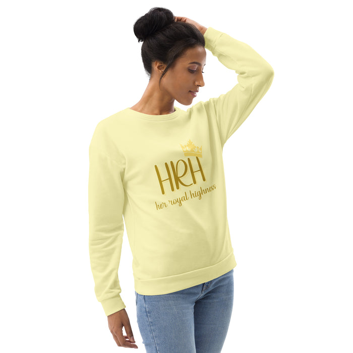 HRH her royal highness in yellow Unisex Sweatshirt