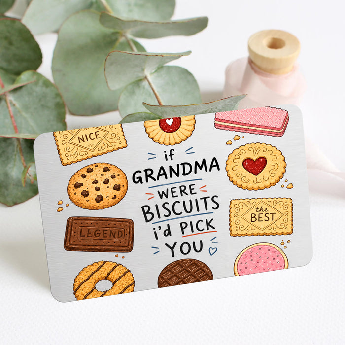 If Uncles Were Biscuits - Personalized Metal Wallet Card, Funny Wallet Card Keepsake, Family Gift