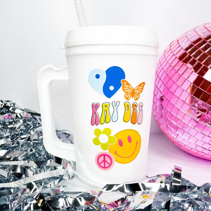 Kappa Delta Good Vibes Mega Mug