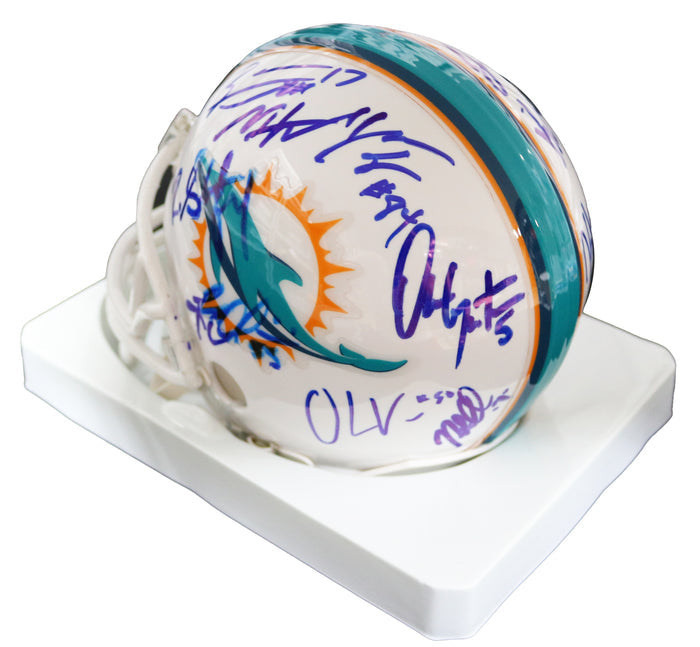 Miami Dolphins 2013 Signed Autographed Mini Helmet Authenticated Ink COA