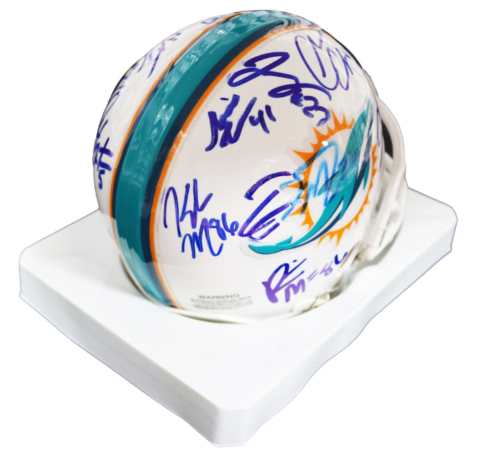 Miami Dolphins 2013 Signed Autographed Mini Helmet Authenticated Ink COA