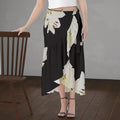 Midnight lilies Women's Wrap Skirt