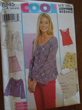 New Look 6045, Girls, Tops,  sizes 3/4-13/14, Lined pullover tops, UNCUT sewing pattern