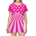 Pink Stars and Stripes Forever T-Shirt Dress
