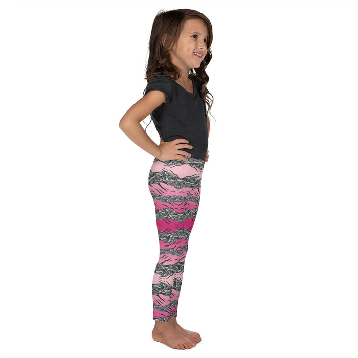 Pink Tiger Lace Ombre Kid's Leggings