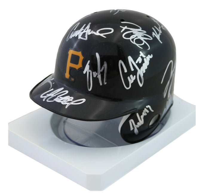 Pittsburgh Pirates 2016 Team Signed Autographed Mini Batting Helmet Authenticated Ink COA - Andrew McCutchen