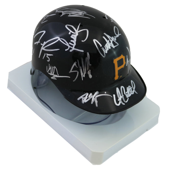 Pittsburgh Pirates 2016 Team Signed Autographed Mini Batting Helmet Authenticated Ink COA - Andrew McCutchen