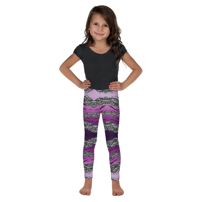Purple Tiger Lace Ombre Kid's Leggings
