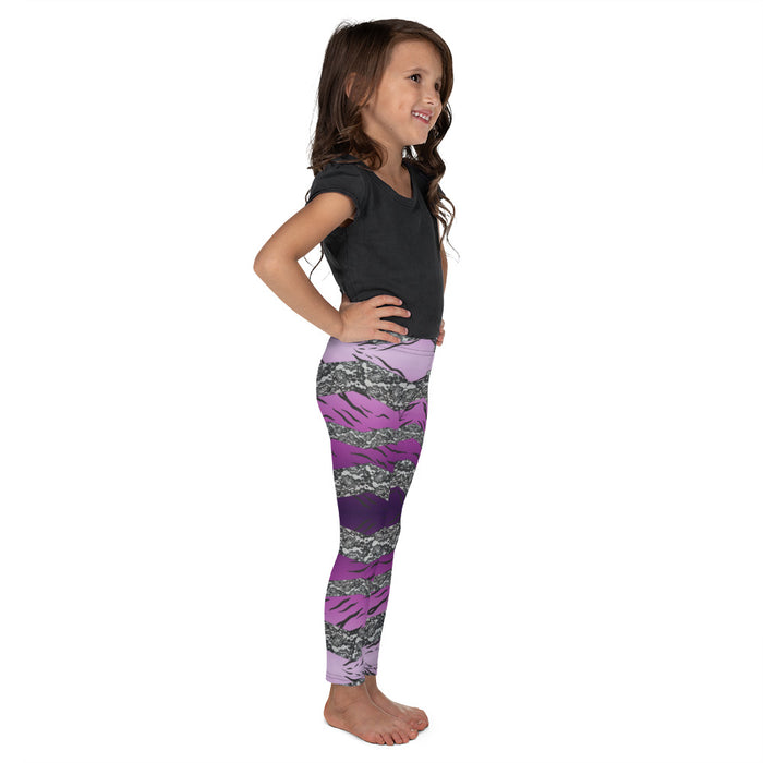 Purple Tiger Lace Ombre Kid's Leggings