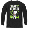 Richie Rich/make It Rain-youth Long Sleeve Tee-black