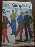 Simplicity 7526, Mens, Misses Tops, Pants, Stretch Knit, UNCUT sewing pattern