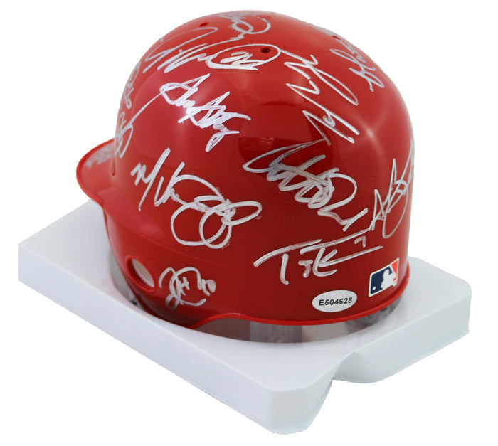Washington Nationals 2016 Team Signed Autographed Mini Batting Helmet Authenticated Ink COA Bryce Harper